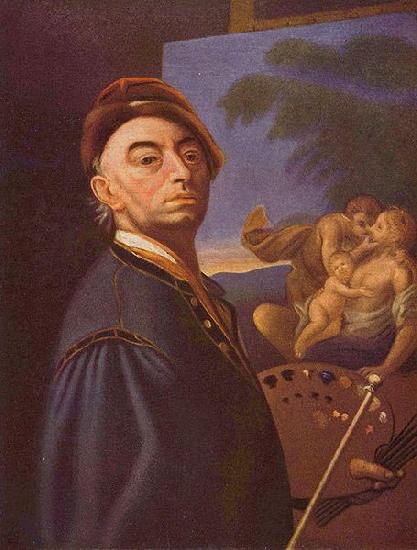 Peter Johannes Brandl Portrat von Nachfolger oil painting image